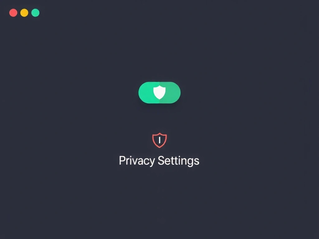 Visual of privacy controls interface