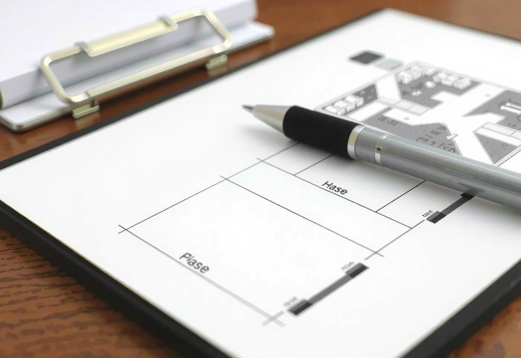 Architectural planning sketch